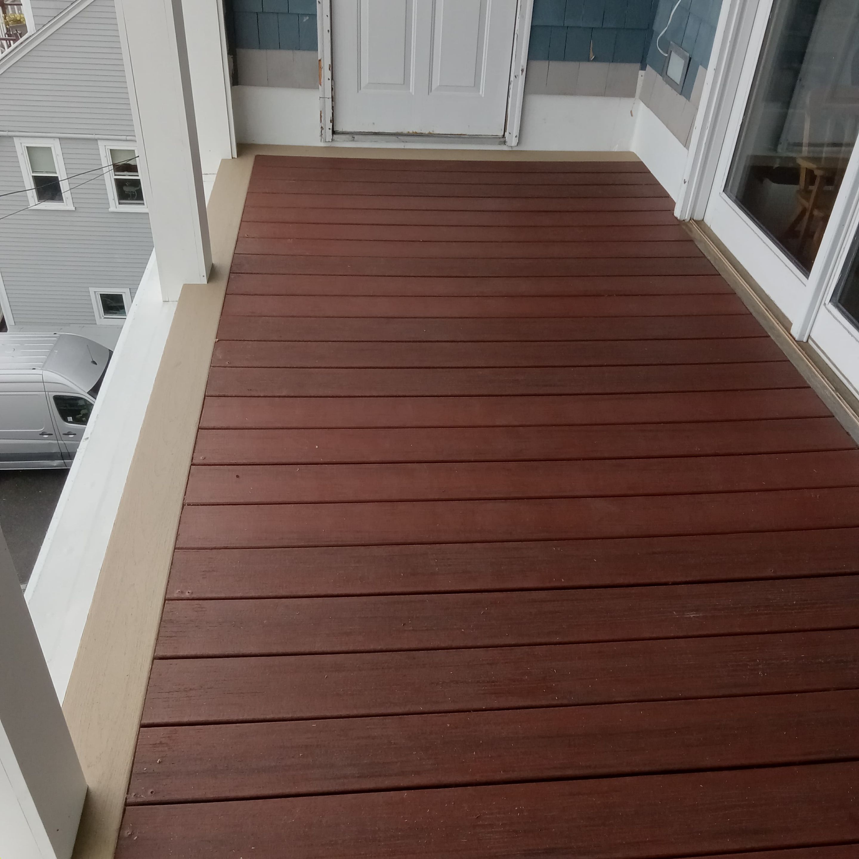 Completed work - Glass Railing Deck Remodel